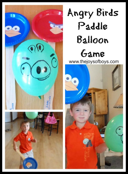 Angry Birds Paddle Balloon Game
