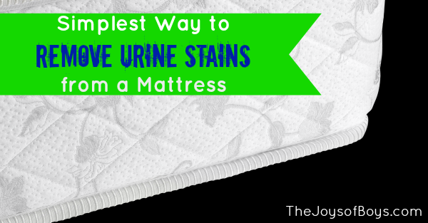 how to remove water stains from mattress