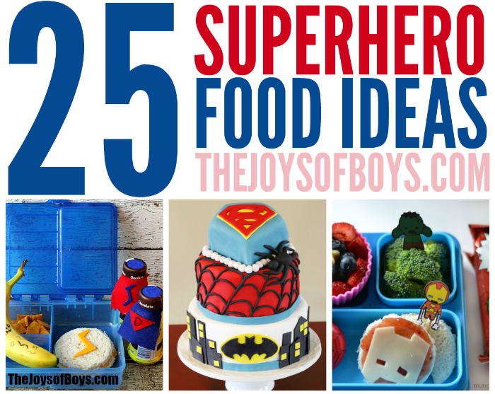  Superhero food ideas, we LOVE the Official DC Superhero Cookbook